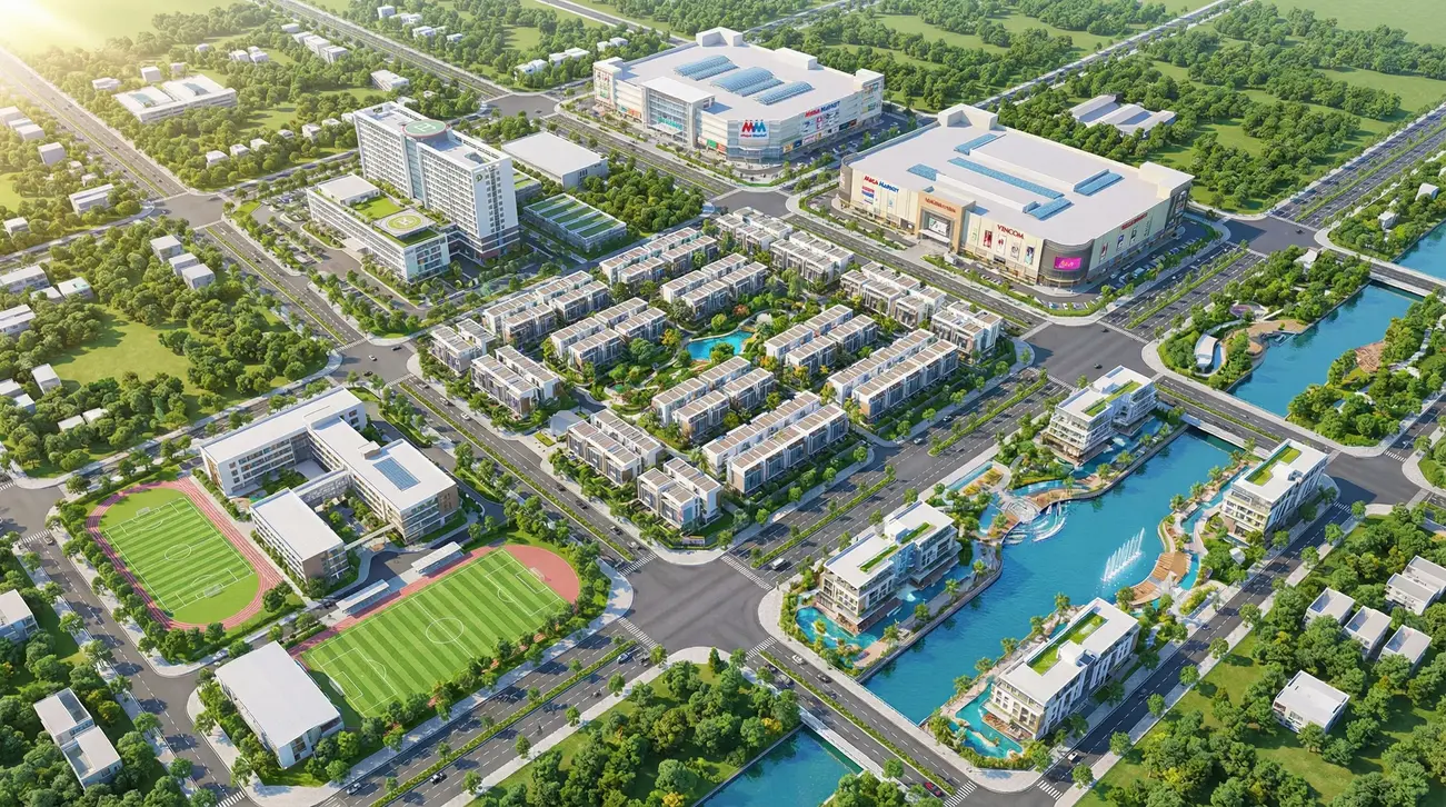 Hệ sinh thái tiện ích ngoại khu đẳng cấp bao quanh Senturia An Phú, đáp ứng mọi nhu cầu về giáo dục, y tế và giải trí cho cư dân.